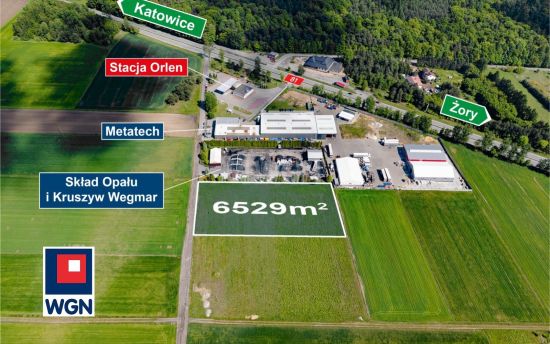 Grunt aktywizacja gospodarcza na  sprzedaż Orzesze - Teren komercyjny w obrębie DK 81 na sprzedaż!